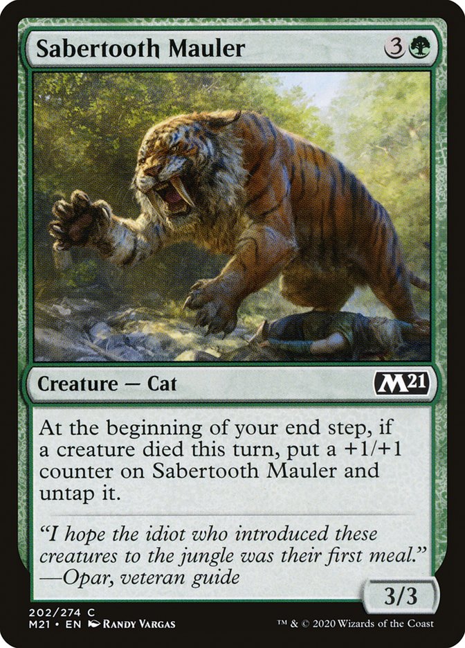 Sabertooth Mauler [Core Set 2021] | Good Games Modbury