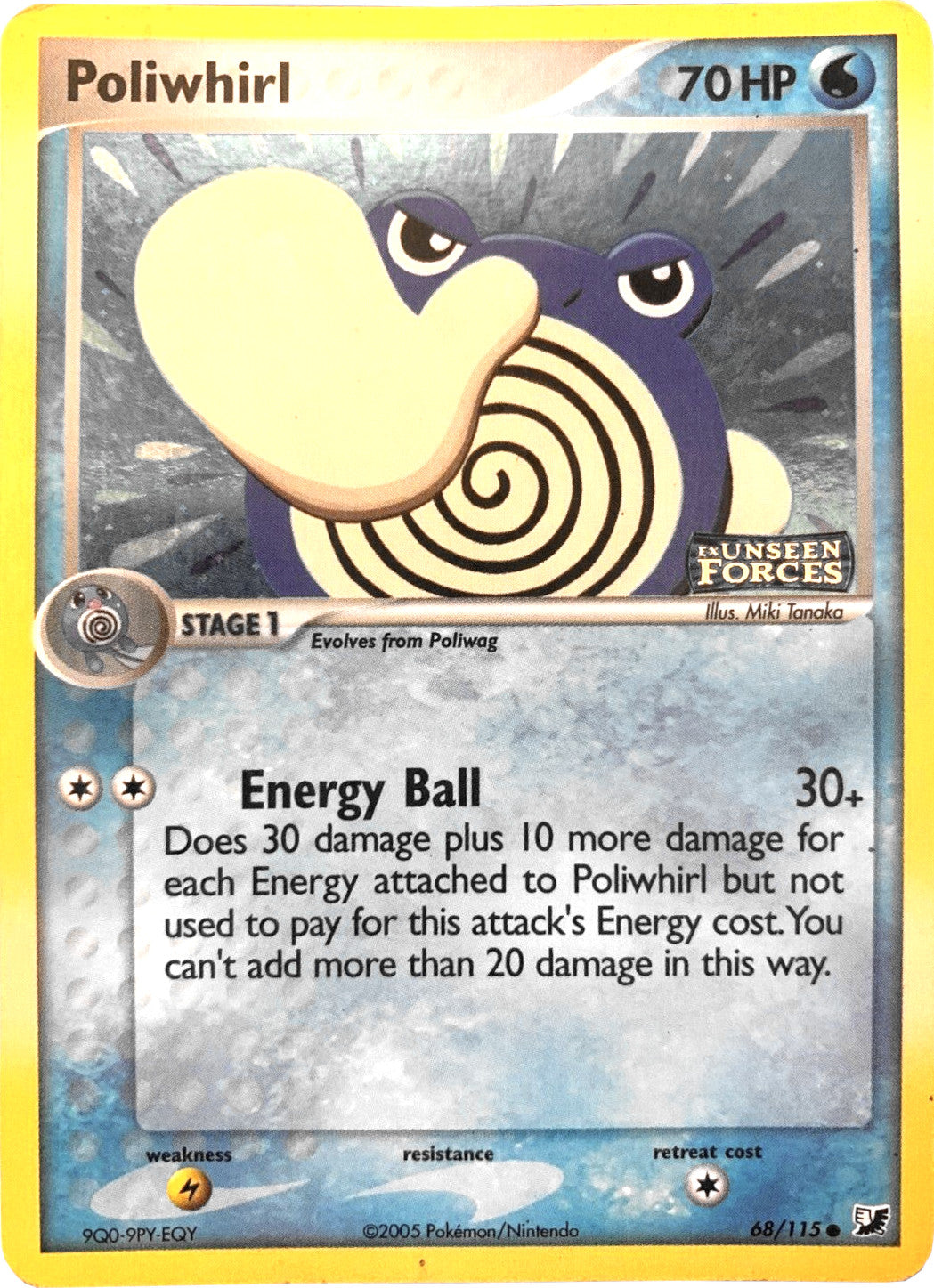 Poliwhirl (68/115) (Stamped) [EX: Unseen Forces] | Good Games Modbury