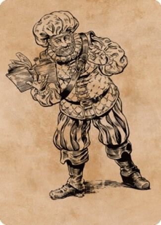 Volo Itinerant Scholar Art Card 48 (Art Series: Commander Legends: Battle for Baldur's Gate)  | Good Games Modbury