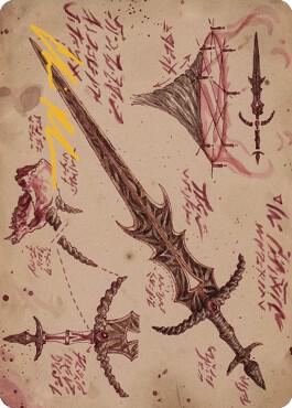 Blackblade Reforged Art Card Gold Stamped Signature 56 (Art Series: The Brothers' War)  | Good Games Modbury