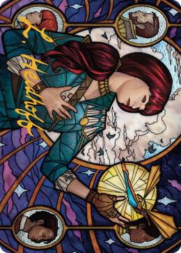Jhoira Ageless Innovator Art Card Gold Stamped Signature 73 (Art Series: Dominaria United)  | Good Games Modbury