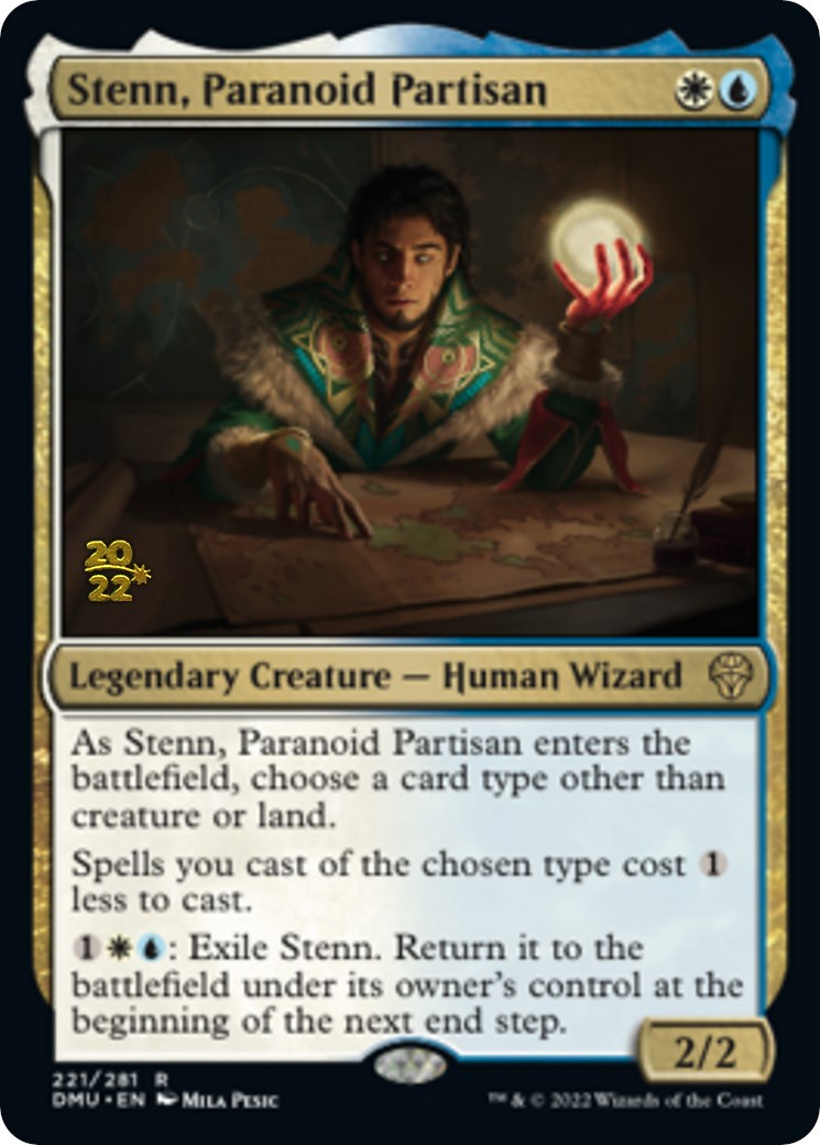 Stenn, Paranoid Partisan [Dominaria United Prerelease Promos] | Good Games Modbury