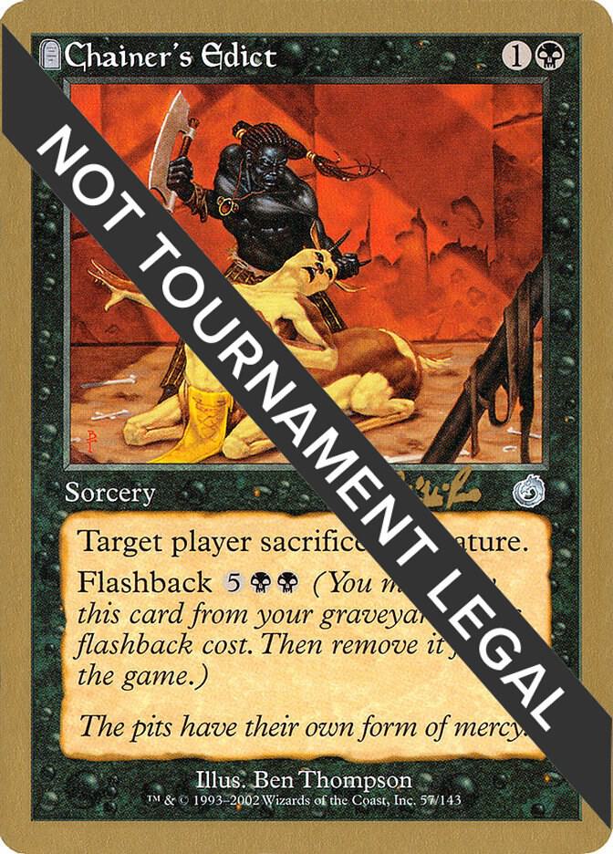 Chainers Edict 2002 Carlos Romao TOR cr57/153 (World Championship Decks)  | Good Games Modbury