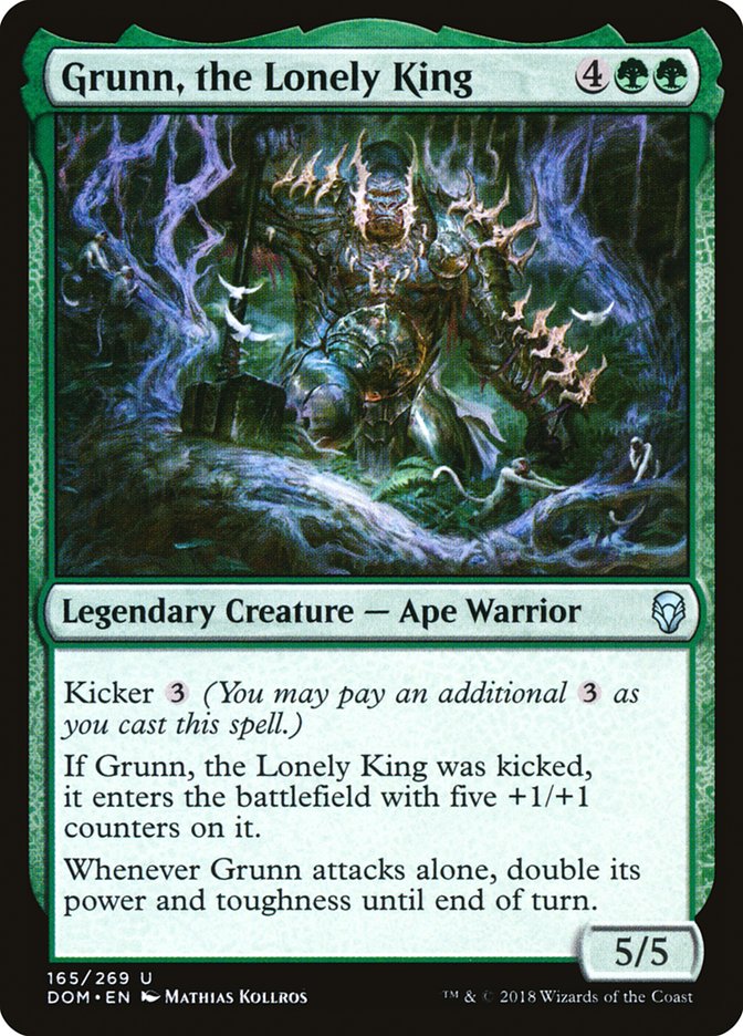 Grunn, the Lonely King [Dominaria] | Good Games Modbury