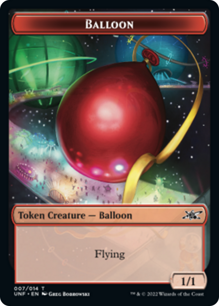 Squirrel // Balloon Double-Sided Token [Unfinity Tokens] | Good Games Modbury