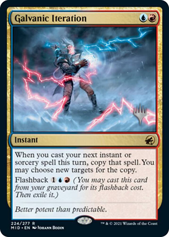 Galvanic Iteration 224p/171 (Promo Pack: Innistrad: Midnight Hunt)  - Foil | Good Games Modbury