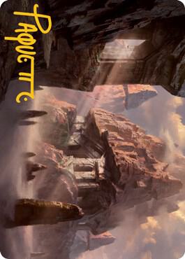 Mountain 62 81 Art Card Gold Stamped Signature 62 (Art Series: Adventures in the Forgotten Realms)  | Good Games Modbury