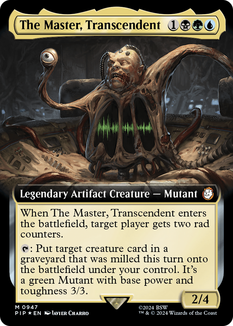 The Master, Transcendent (Extended Art) (Surge Foil) [Fallout] | Good Games Modbury