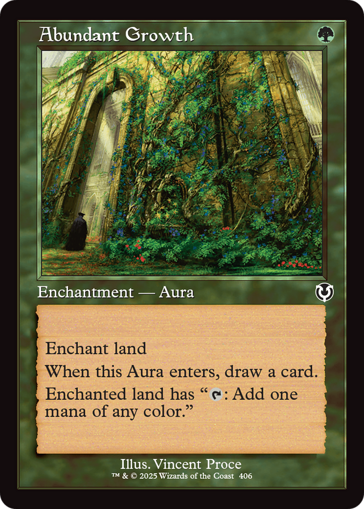 Abundant Growth (Retro Frame) [Innistrad Remastered] | Good Games Modbury