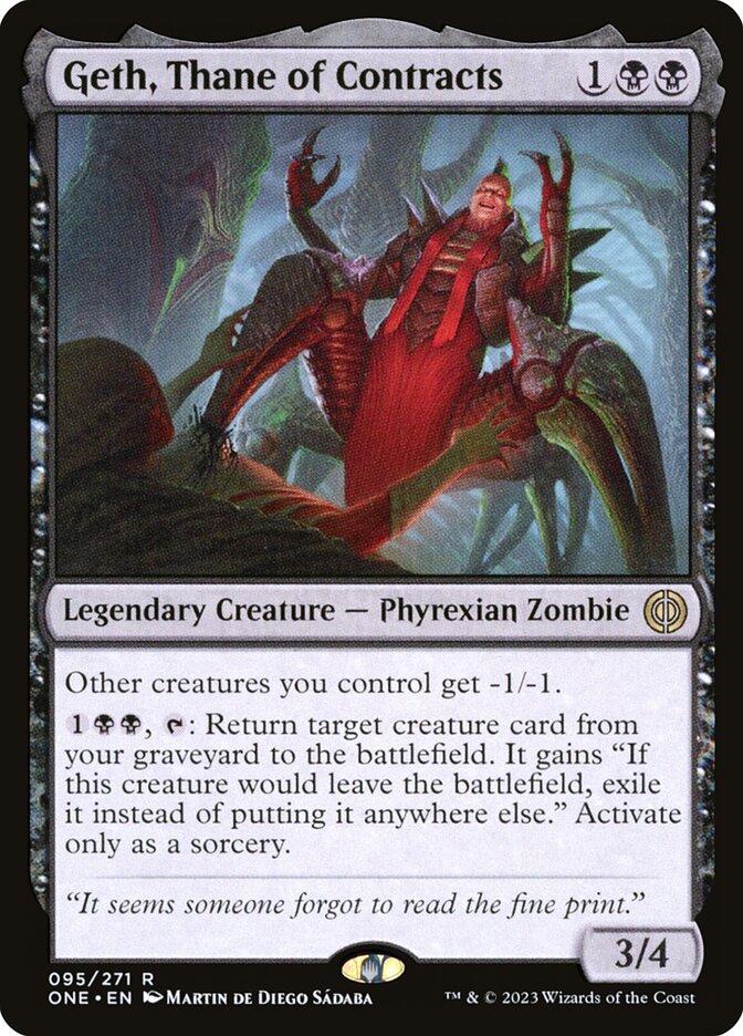 Geth, Thane of Contracts 95/271 (Phyrexia: All Will Be One)  | Good Games Modbury