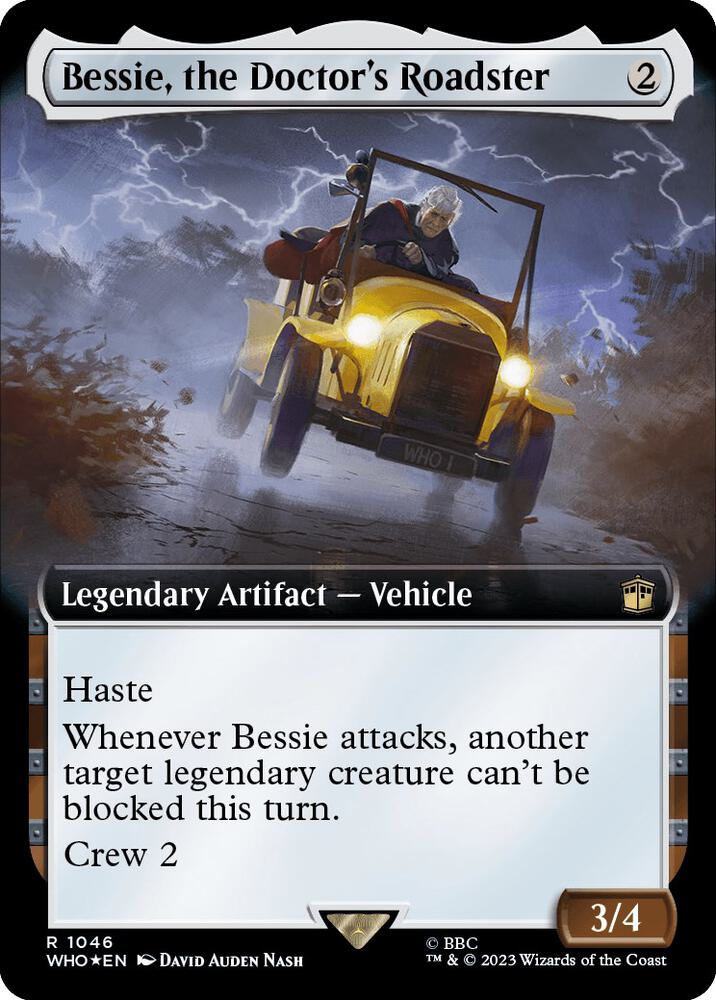 Bessie, the Doctors Roadster 1046/331 (Universes Beyond: Doctor Who)  - Extended Art Surge Foil | Good Games Modbury