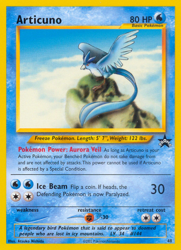 Articuno (48) [Wizards of the Coast: Black Star Promos] | Good Games Modbury