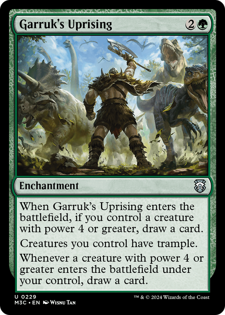 Garruk's Uprising (Ripple Foil) [Modern Horizons 3 Commander] | Good Games Modbury