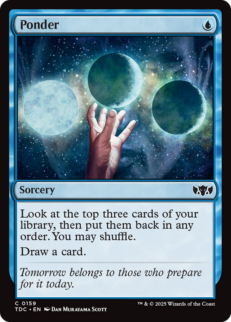 Ponder [Tarkir: Dragonstorm Commander] | Good Games Modbury