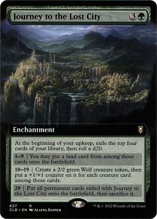 Journey to the Lost City Extended Art 637/361 (Commander Legends: Battle for Baldur's Gate)  | Good Games Modbury