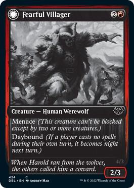 Fearful Villager 424/534 (Innistrad: Double Feature)  - Foil | Good Games Modbury
