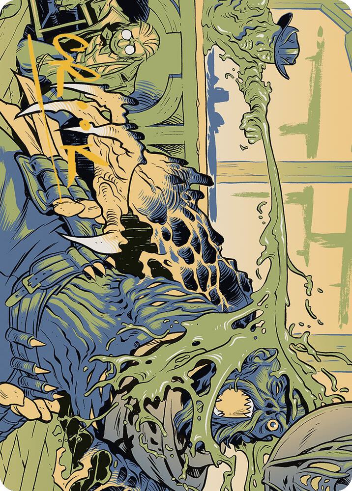 Voidslime Art Card Gold Stamped Signature 49 (Art Series: Outlaws of Thunder Junction)  | Good Games Modbury