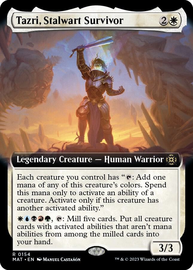 Tazri, Stalwart Survivor 154/50 (March of the Machine: The Aftermath)  - Extended Art Foil | Good Games Modbury
