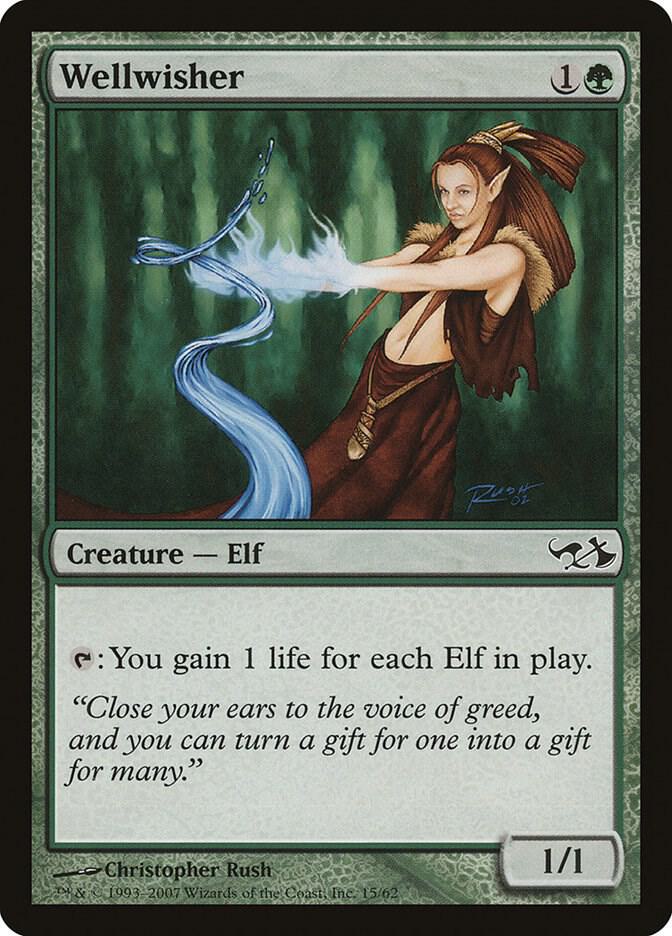 Wellwisher 15/62 (Duel Decks: Elves vs. Goblins)  | Good Games Modbury