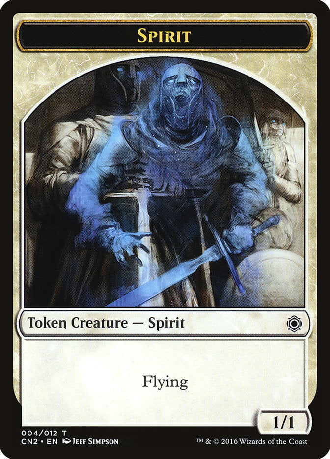 Spirit Token [Conspiracy: Take the Crown Tokens] | Good Games Modbury