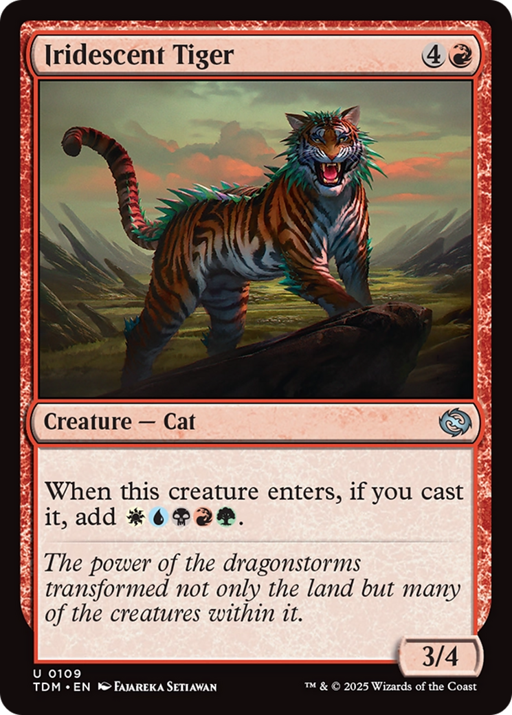 Iridescent Tiger [Tarkir: Dragonstorm] | Good Games Modbury