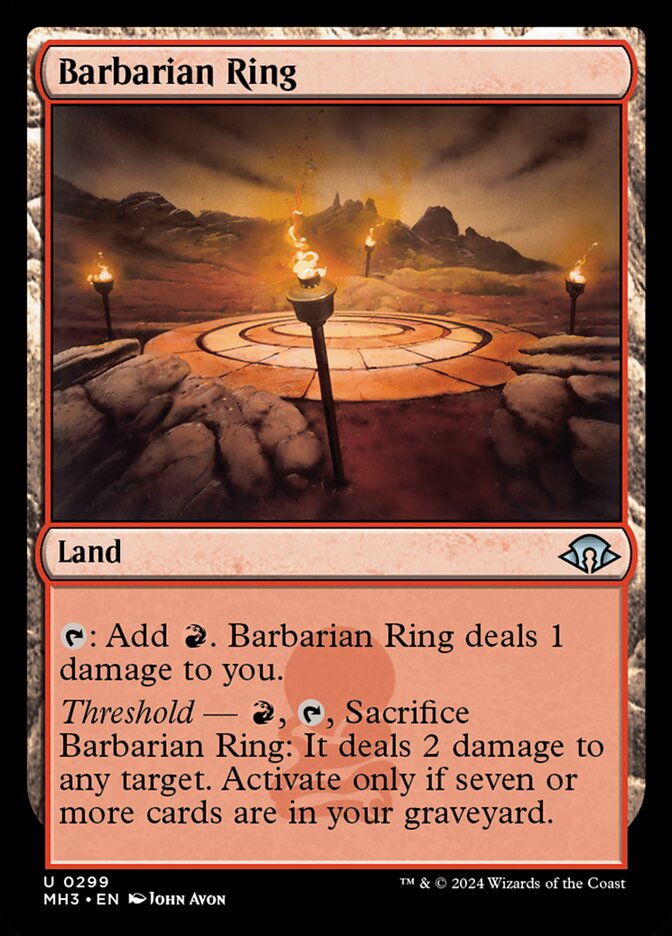 Barbarian Ring 299 (Modern Horizons 3)  | Good Games Modbury