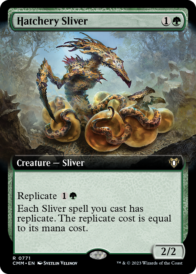 Hatchery Sliver (Extended Art) [Commander Masters] | Good Games Modbury