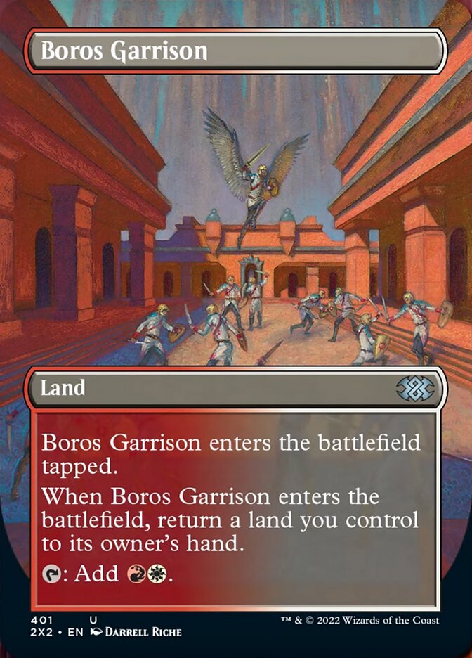 Boros Garrison (Borderless Alternate Art) [Double Masters 2022] | Good Games Modbury