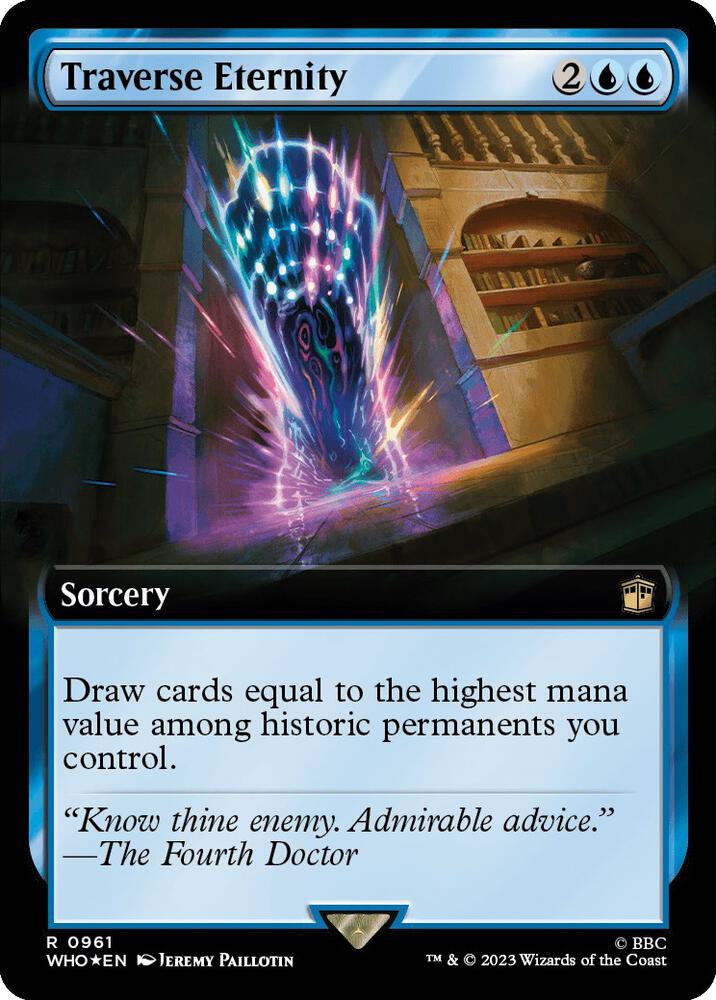 Traverse Eternity 961/331 (Universes Beyond: Doctor Who)  - Extended Art Surge Foil | Good Games Modbury