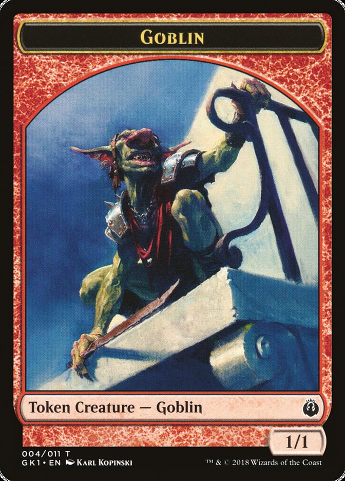 Weird // Goblin Double-Sided Token [Guilds of Ravnica Guild Kit Tokens] | Good Games Modbury