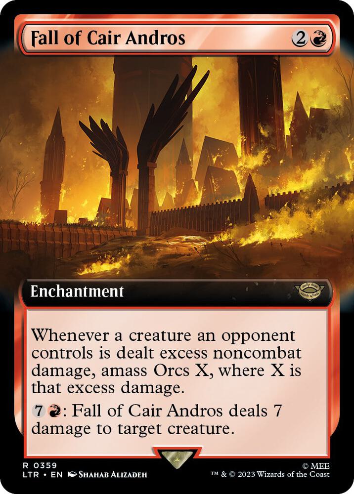 Fall of Cair Andros 359/281 (Universes Beyond: The Lord of the Rings: Tales of Middle-earth)  - Extended Art | Good Games Modbury