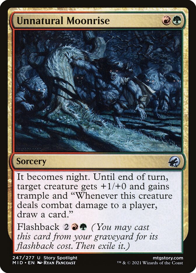 Unnatural Moonrise 247/277 (Innistrad: Midnight Hunt)  | Good Games Modbury
