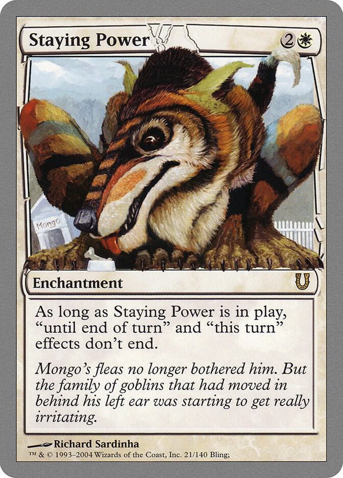 Staying Power 21/140 (Unhinged)  - Foil | Good Games Modbury
