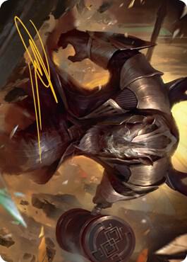 Perrie the Pulverizer Art Card Gold Stamped Signature 43 (Art Series: Streets of New Capenna)  | Good Games Modbury
