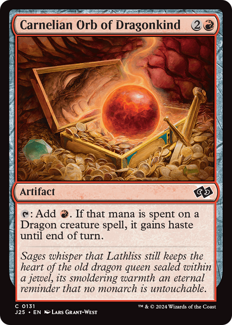Carnelian Orb of Dragonkind [Foundations Jumpstart] | Good Games Modbury