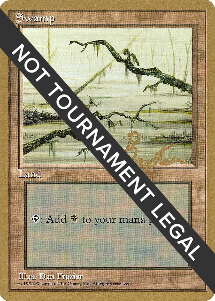 Swamp C 1996 George Baxter 4ED gb372/308 (World Championship Decks)  | Good Games Modbury