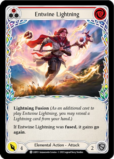 Entwine Lightning (Red) [LXI013] (Tales of Aria Lexi Blitz Deck)  1st Edition Normal | Good Games Modbury