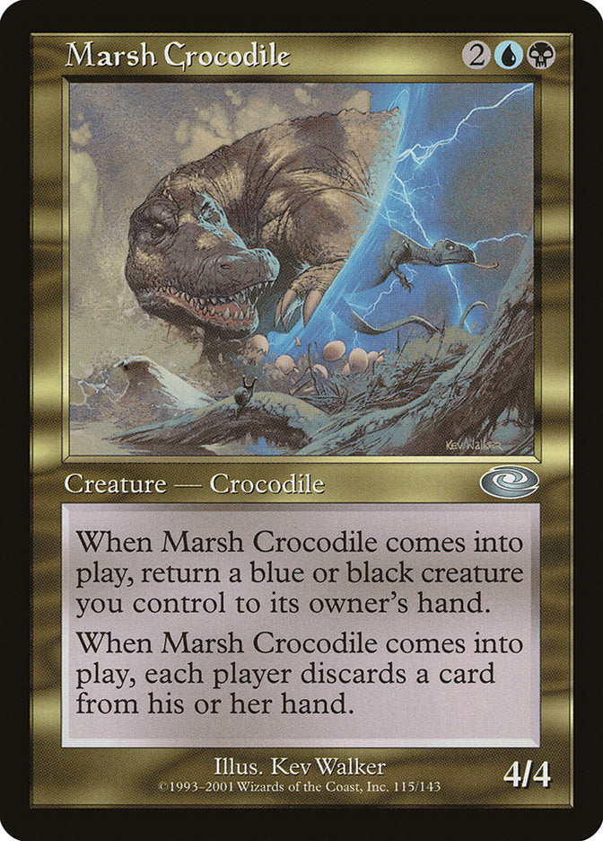 Marsh Crocodile 115/143 (Planeshift)  - Foil | Good Games Modbury