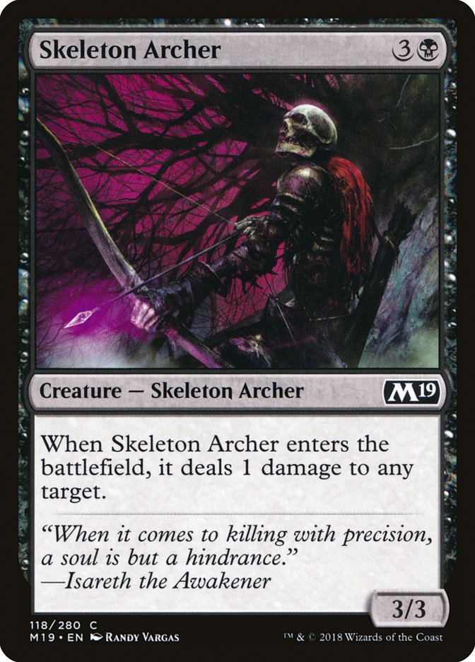 Skeleton Archer [Core Set 2019] | Good Games Modbury