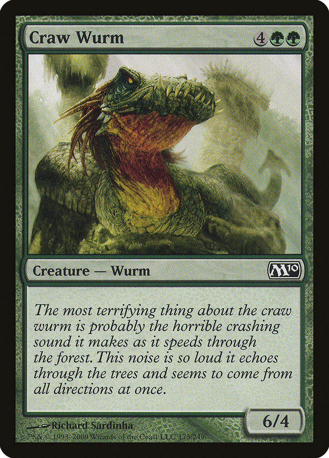 Craw Wurm 173/249 (Magic 2010 (M10))  - Foil | Good Games Modbury