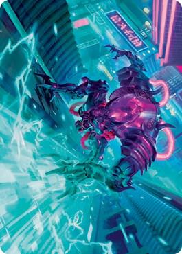 Surgehacker Mech Art Card 45 (Art Series: Kamigawa: Neon Dynasty)  | Good Games Modbury