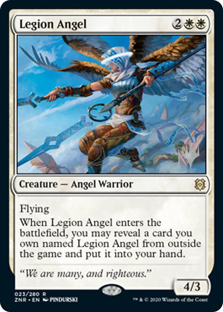 Legion Angel 23p/169 (Promo Pack: Zendikar Rising)  | Good Games Modbury