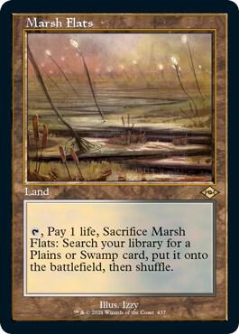 Marsh Flats Retro Frame Foil Etched 437 (Modern Horizons 2)  - Foil | Good Games Modbury