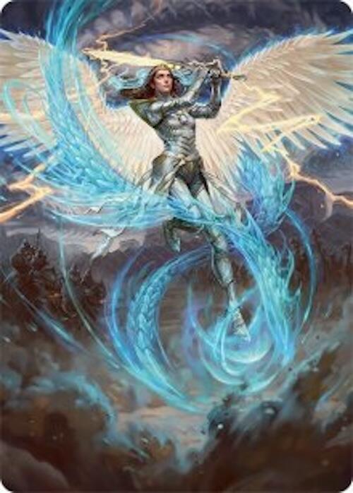 Elspeth Storm Slayer Art Card 49 54 49 (Art Series: Tarkir: Dragonstorm)  | Good Games Modbury