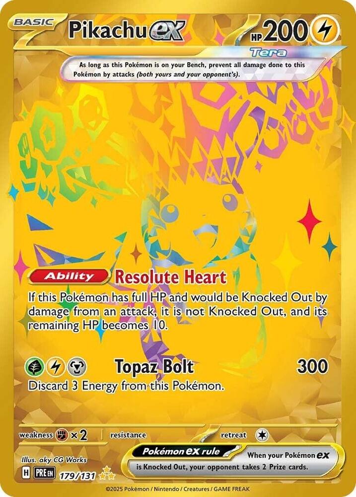 Pikachu ex (179/131) [Scarlet & Violet: Prismatic Evolutions] | Good Games Modbury