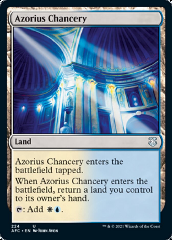 Azorius Chancery [Dungeons & Dragons: Adventures in the Forgotten Realms Commander] | Good Games Modbury