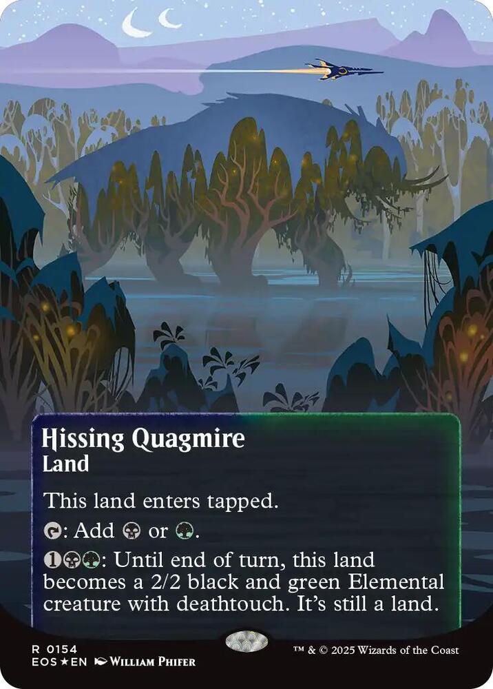 Hissing Quagmire  154/45 (Edge of Eternities: Stellar Sights)  - Borderless Galaxy Foil | Good Games Modbury