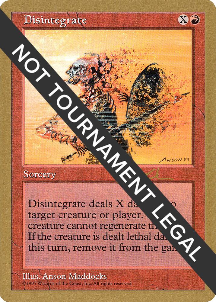 Disintegrate 1997 Paul McCabe 5ED pm219/131 (World Championship Decks)  | Good Games Modbury