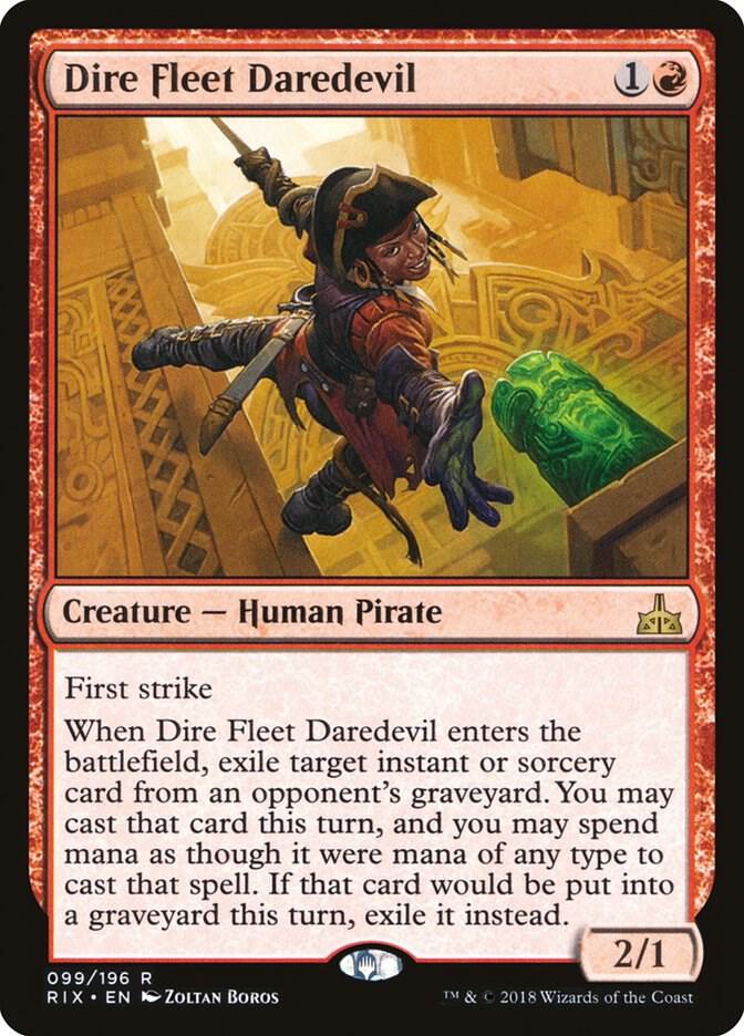 Dire Fleet Daredevil 99/196 (Rivals of Ixalan)  | Good Games Modbury