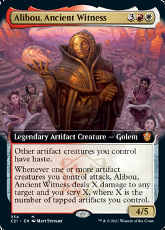 Alibou, Ancient Witness (Extended Art) [Commander 2021] | Good Games Modbury